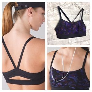 lululemon | Rise and Run Sports Bra Purple Camo 8